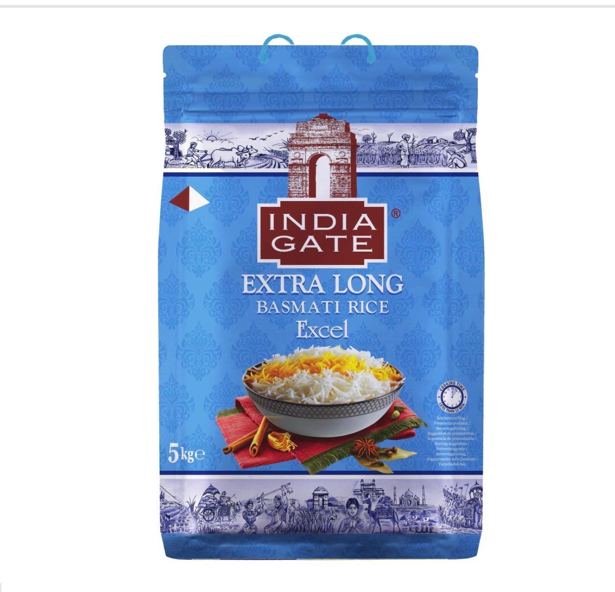 India Gate Extra Long Basmati Rice Excel